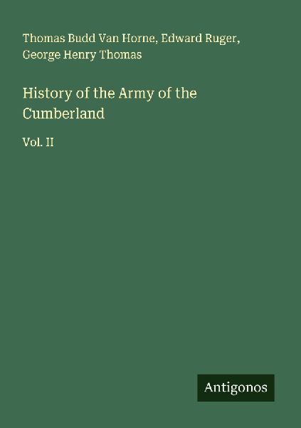 History of the Army of the Cumberland: Vol. II