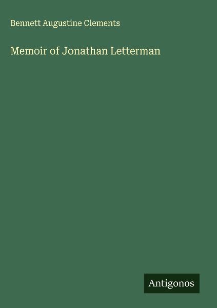 Memoir of Jonathan Letterman