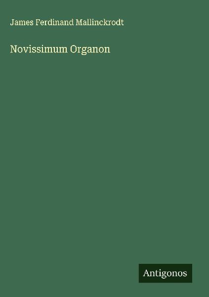 Novissimum Organon