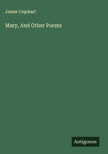 Mary, And Other Poems