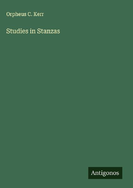 Studies in Stanzas