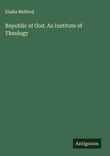 Republic of God. An Institute of Theology