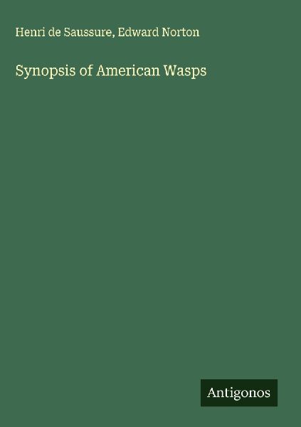 Synopsis of American Wasps
