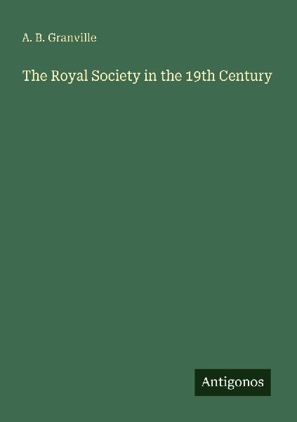 The Royal Society in the 19th Century