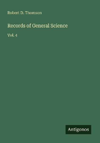Records of General Science: Vol. 4