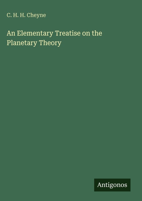 An Elementary Treatise on the Planetary Theory