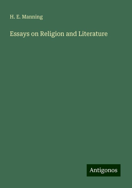 Essays on Religion and Literature