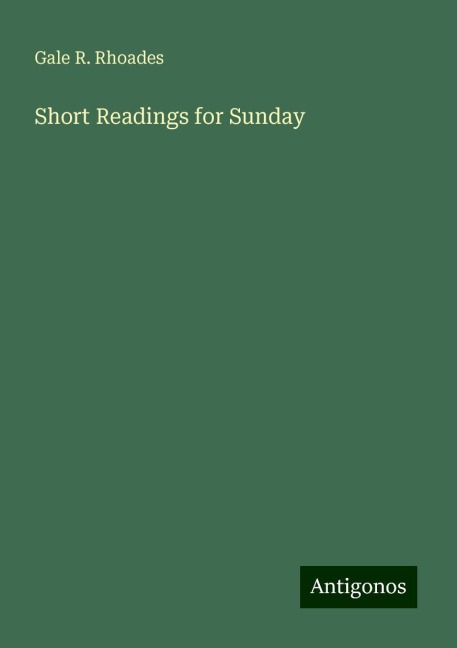 Short Readings for Sunday