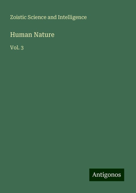 Human Nature: Vol. 3