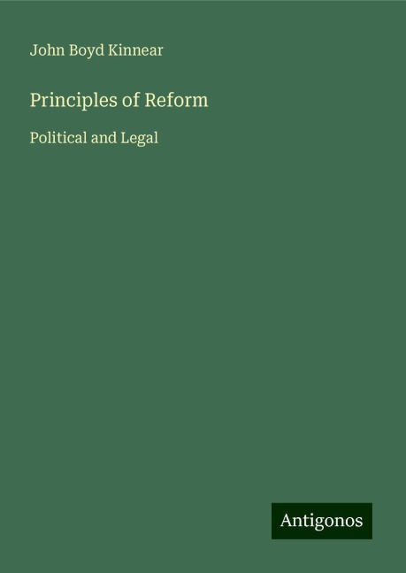Principles of Reform: Political and Legal