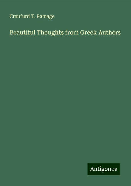 Beautiful Thoughts from Greek Authors