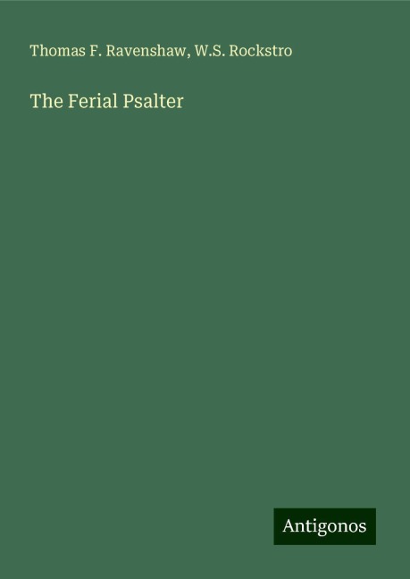 The Ferial Psalter