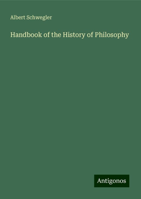 Handbook of the History of Philosophy