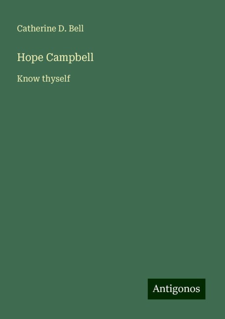 Hope Campbell: Know thyself