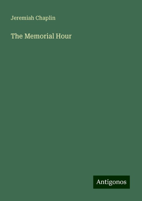 The Memorial Hour
