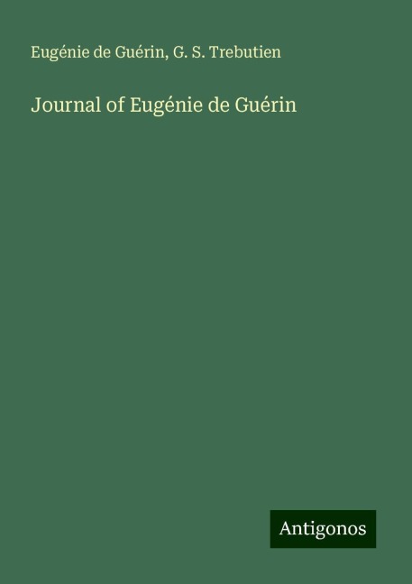 Journal of Eugénie de Guérin