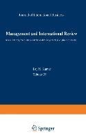 Management and International Review: Euro-Asian Management and Business II - Issues in Foreign Subsidiary and National Management