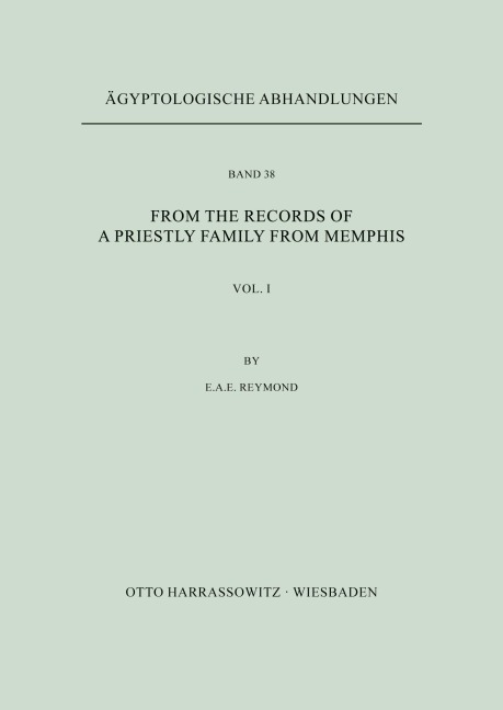 From the records of a priestly Family from Memphis