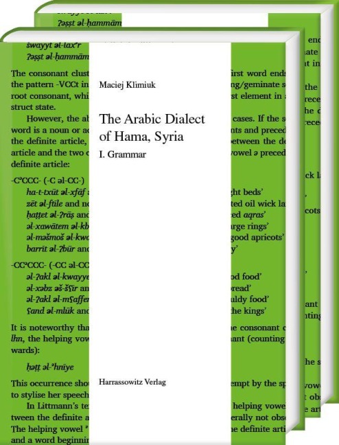 The Arabic Dialect of Hama, Syria: Grammar, Texts, Glossary