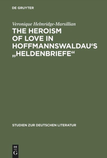 The Heroism of Love in Hoffmannswaldaus Heldenbriefe