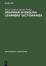 Grammar in English learners dictionaries