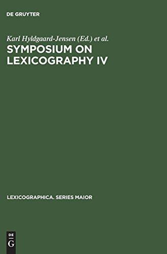 Lexicography 4th International Symposium : Papers