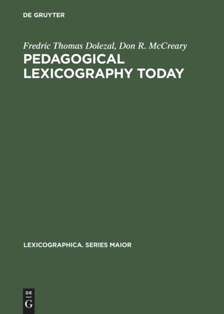 Pedagogical Lexicography Today: A Critical Bibliography on Learners Dictionaries with Special Emphasis on Language Learners and Dictionary Users
