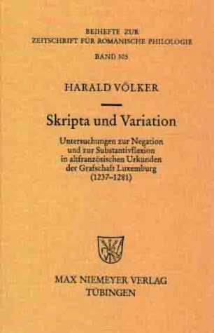 Beihefte Zur Zeitschrift Für Romanische Philologie