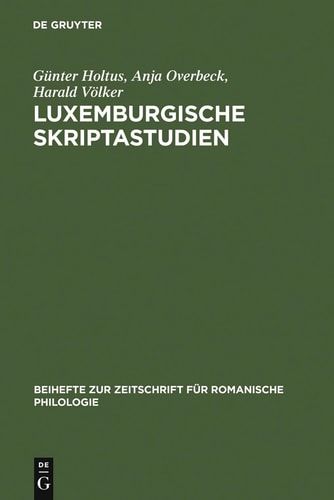 Beihefte Zur Zeitschrift Für Romanische Philologie