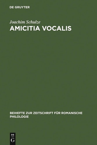 Beihefte Zur Zeitschrift Für Romanische Philologie
