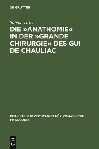 Beihefte Zur Zeitschrift Für Romanische Philologie