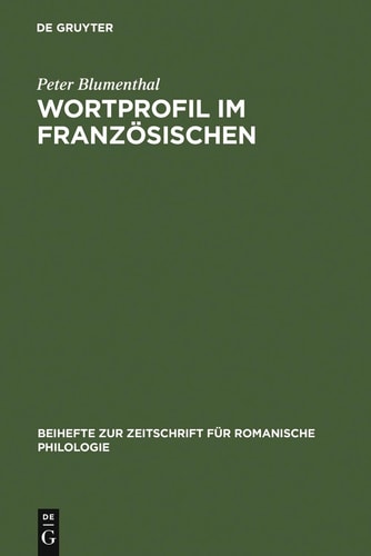 Beihefte Zur Zeitschrift Für Romanische Philologie