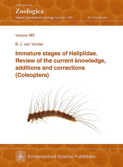 Immature stages of Haliplidae: Review of the current knowledge, additions and corrections (Coleoptera)