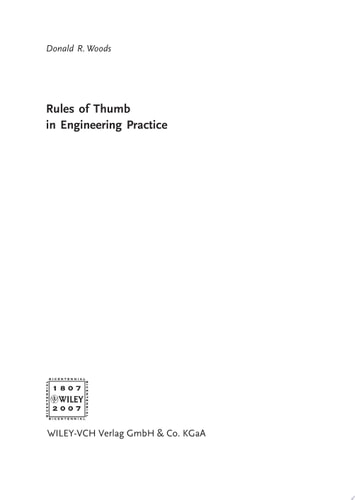 Rules of Thumb in Engineering Practice