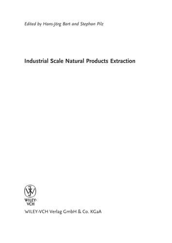Industrial Scale Natural Products Extraction