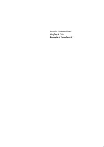 Concepts of Nanochemistry