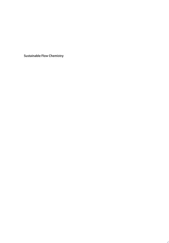 Sustainable Flow Chemistry Methods and Applications