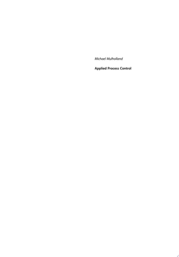 Applied Process Control Efficient Problem Solving