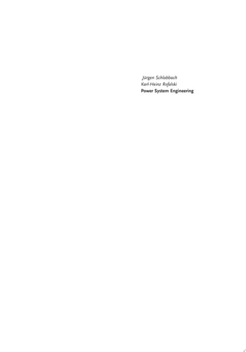 Power System Engineering Planning, Design, and Operation of Power Systems and Equipment