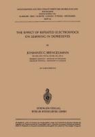 The Effect of Repeated Electroshock on Learning in Depressives