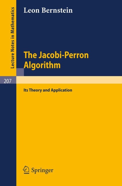 The Jacobi-Perron Algorithm: Its Theory and Application