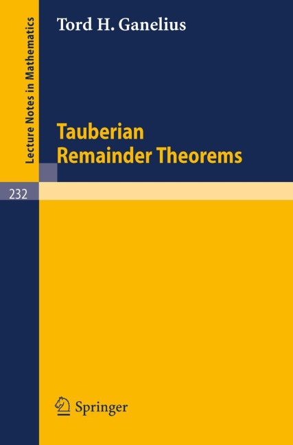 Tauberian Remainder Theorems