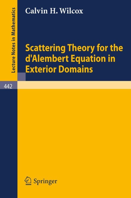 Scattering Theory for the dAlembert Equation in Exterior Domains
