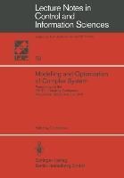 Modelling and Optimization of Complex System: Proceedings of the IFIP-TC 7 Working Conference, Novosibirsk, USSR, 3-9 July, 1978