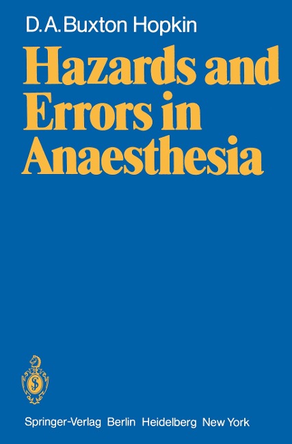 Hazards and Errors in Anaesthesia