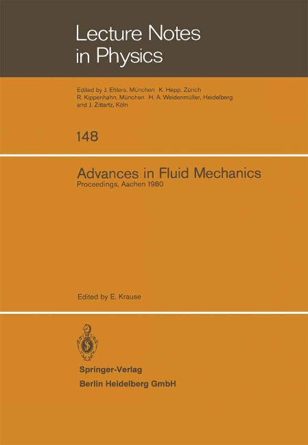 Advances in Fluid Mechanics: Proceedings of a Conference Held at Aachen, March 26-28, 1980