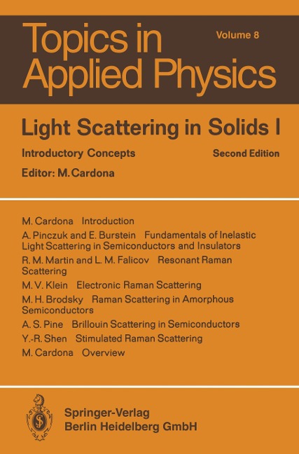 Light Scattering in Solids I: Introductory Concepts
