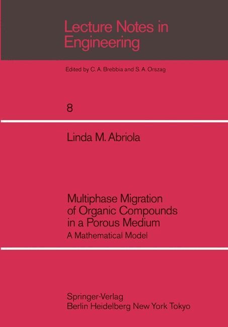 Multiphase Migration of Organic Compounds in a Porous Medium: A Mathematical Model