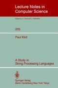 A Study in String Processing Languages