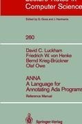 ANNA A Language for Annotating Ada Programs: Reference Manual